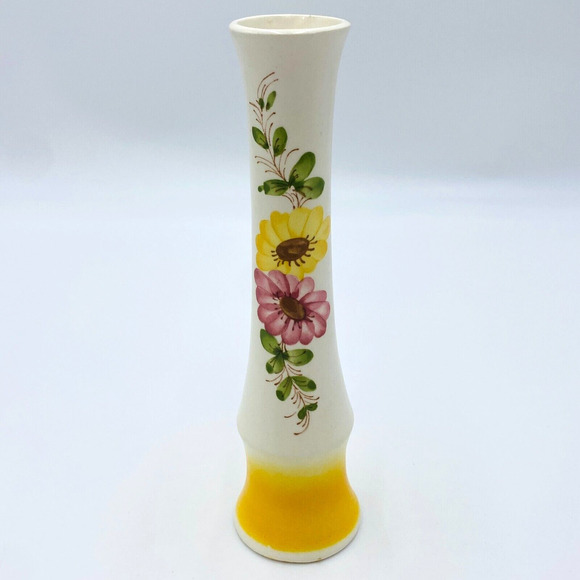 Vintage SADO International Flower Ceramic Bud Vase Portugal Hand Made for FTD - Picture 1 of 8